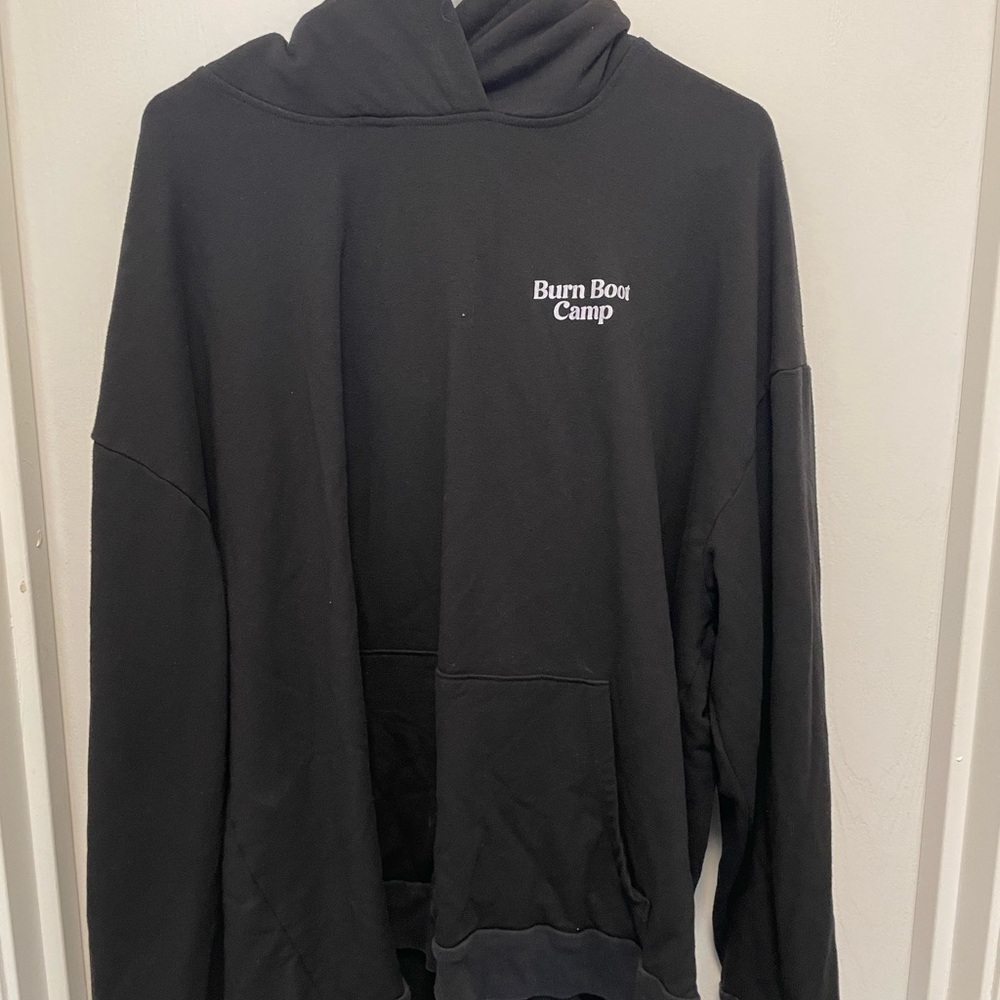 Black burn boot camp hoodie